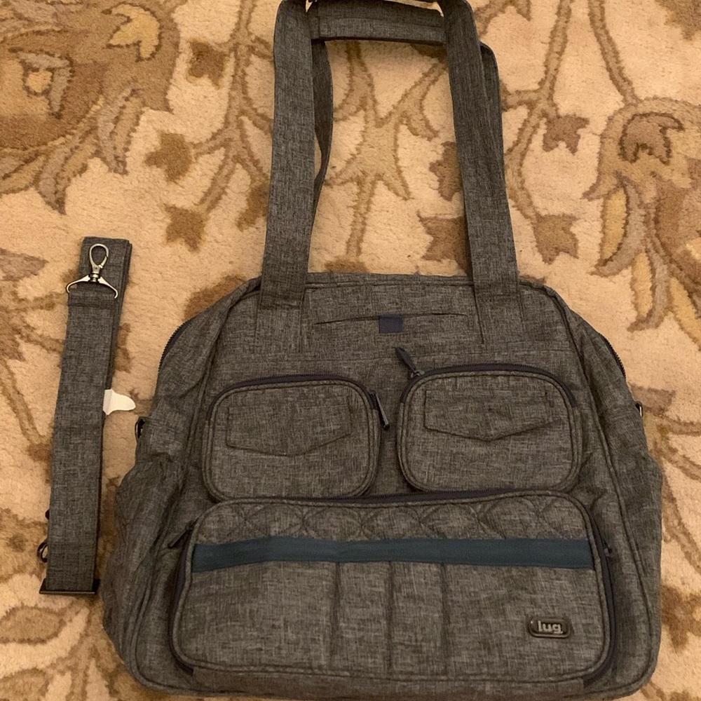 Lug Puddle Jumper Overnight Bag Heather Gray